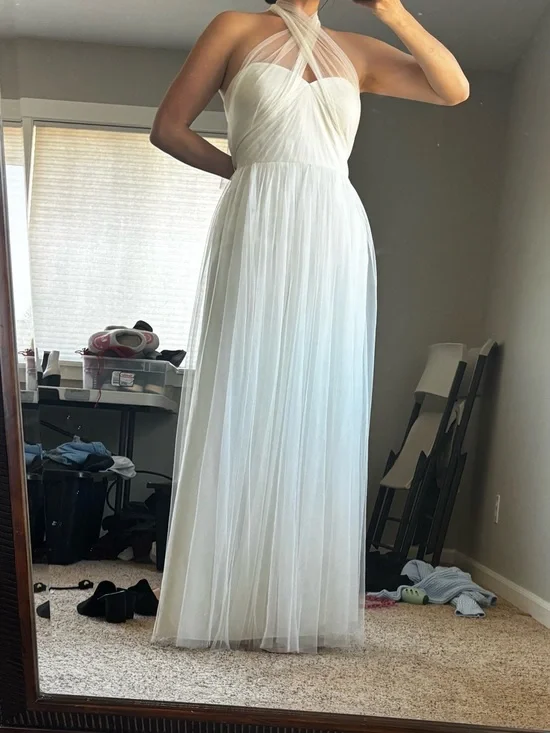 Jenny Yoo Strapless Ivory Tulle Gown - Picture 2 of 12